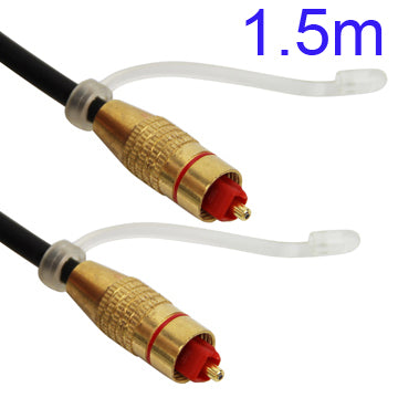 1.5M Gold Color-Plating Toslink Digital Optical Fiber Audio Cable SPDIF