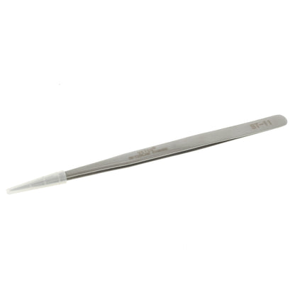 VETUS ST-11 High Precision Stainless Steel Fine Tip Straight Tweezer Repair Tool, Length: 140mm