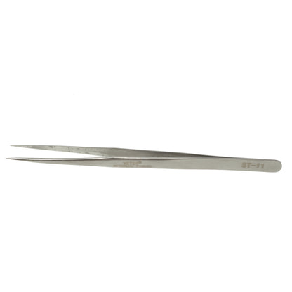 VETUS ST-11 High Precision Stainless Steel Fine Tip Straight Tweezer Repair Tool, Length: 140mm