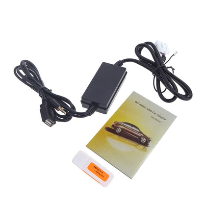 12V Auto Car USB Aux-in Adapter MP3 Player Radio Vehicle 12Pin Interface for VW Audi Skoda Seat