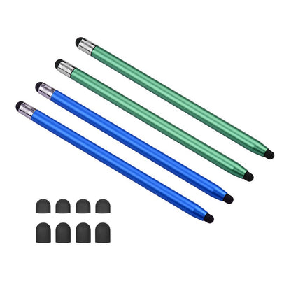 [4pcs] Universal 2-in-1 Sensitive Touchscreen Stylus Pens for Tablet and Smartphones with Capacitive Screen