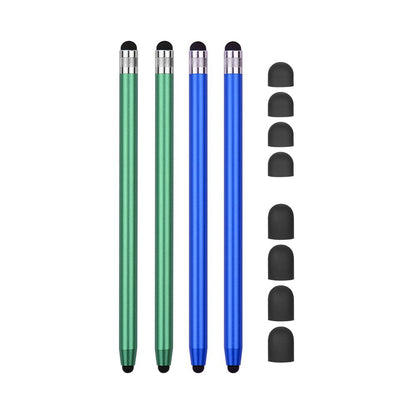 [4pcs] Universal 2-in-1 Sensitive Touchscreen Stylus Pens for Tablet and Smartphones with Capacitive Screen