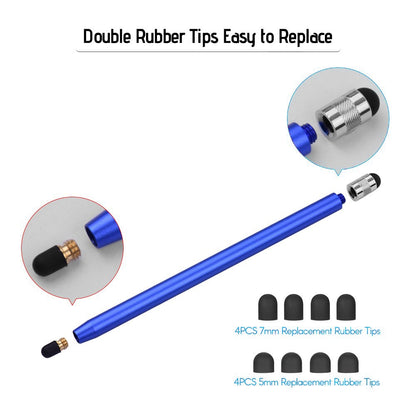 [4pcs] Universal 2-in-1 Sensitive Touchscreen Stylus Pens for Tablet and Smartphones with Capacitive Screen