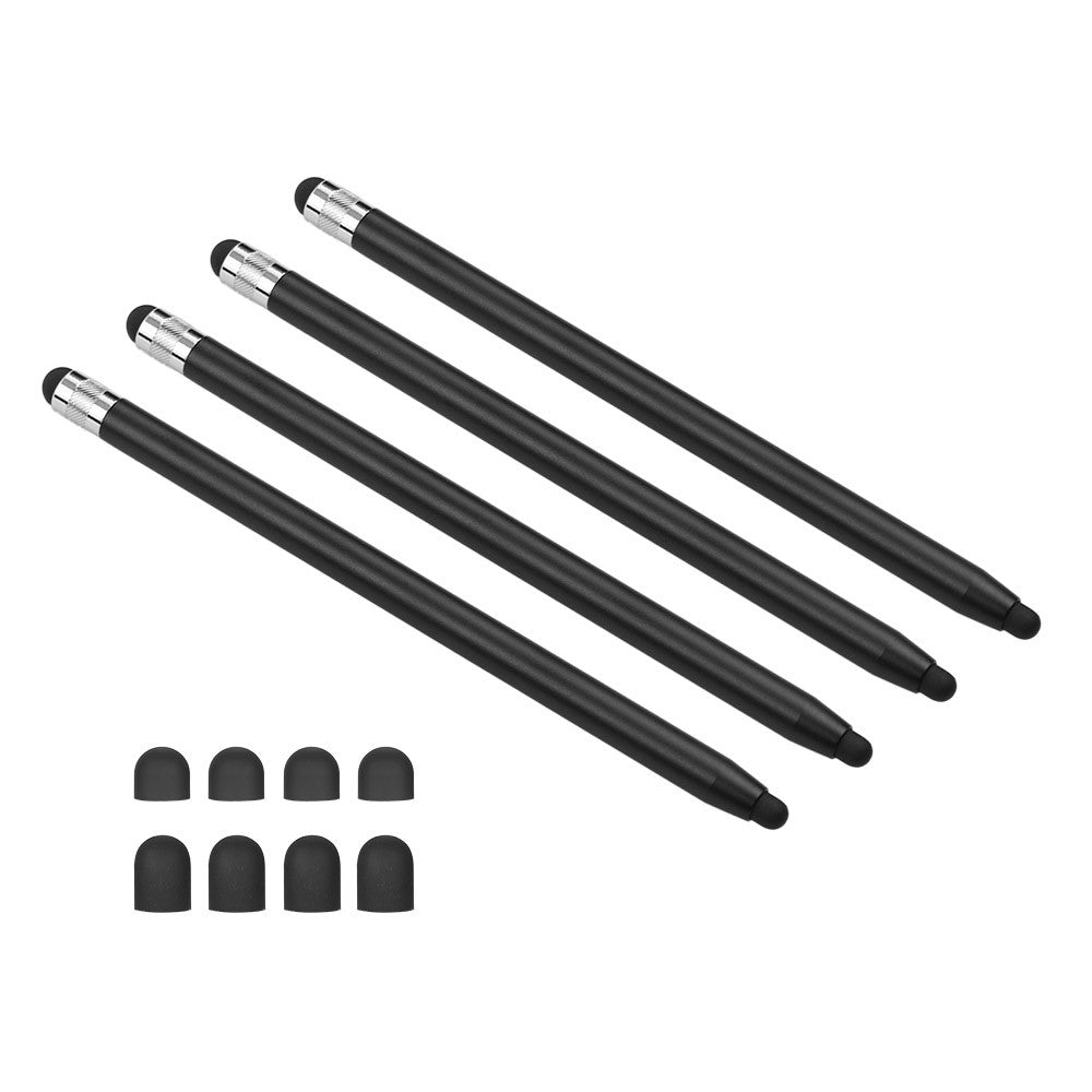 [4pcs] Universal 2-in-1 Sensitive Touchscreen Stylus Pens for Tablet and Smartphones with Capacitive Screen