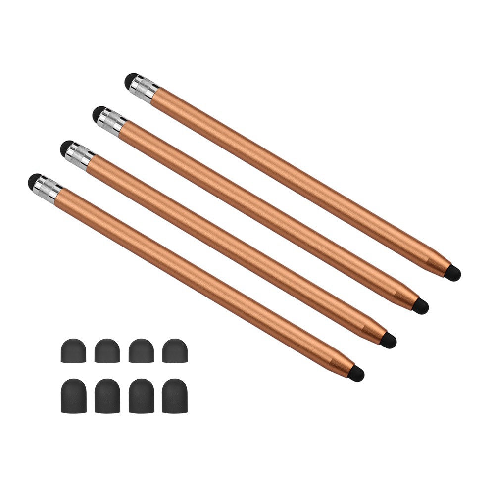 [4pcs] Universal 2-in-1 Sensitive Touchscreen Stylus Pens for Tablet and Smartphones with Capacitive Screen