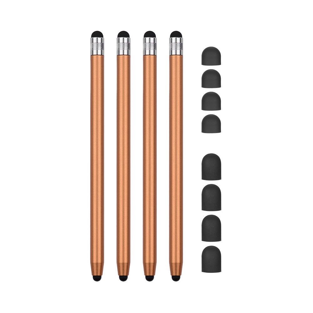 [4pcs] Universal 2-in-1 Sensitive Touchscreen Stylus Pens for Tablet and Smartphones with Capacitive Screen