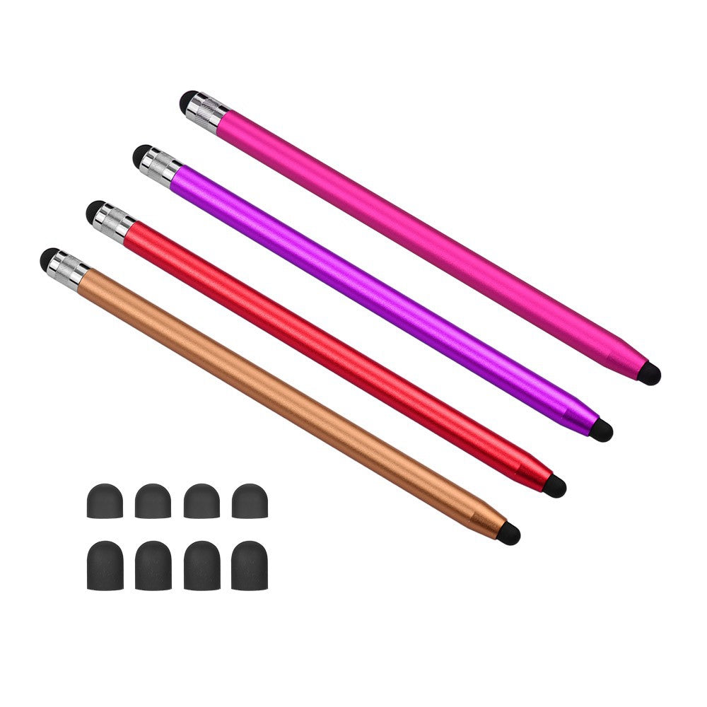 [4pcs] Universal 2-in-1 Sensitive Touchscreen Stylus Pens for Tablet and Smartphones with Capacitive Screen