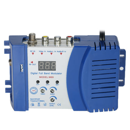 Digital RF Modulator TV Link Modulator AC120V RCA Compact RF Modulator Converter IR Extender VHF UHF Signal Amplifier