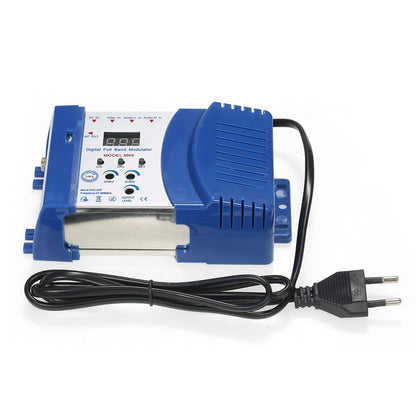 Digital RF Modulator TV Link Modulator AC120V RCA Compact RF Modulator Converter IR Extender VHF UHF Signal Amplifier