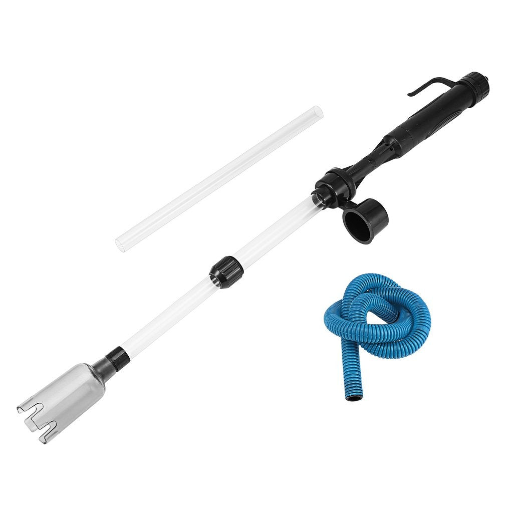 Vacuum Siphon Cleaner Pump Water Filter Aquarium Gravel Battery Fish Tank
