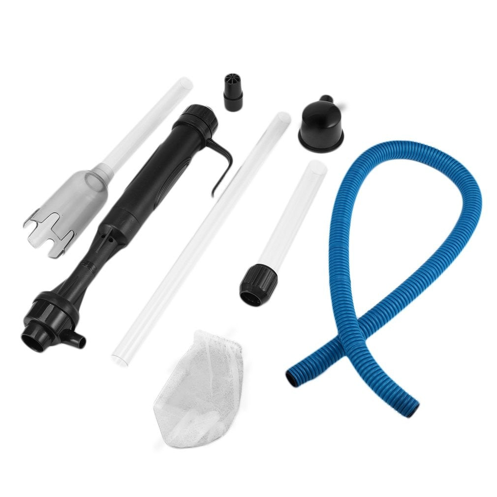 Vacuum Siphon Cleaner Pump Water Filter Aquarium Gravel Battery Fish Tank