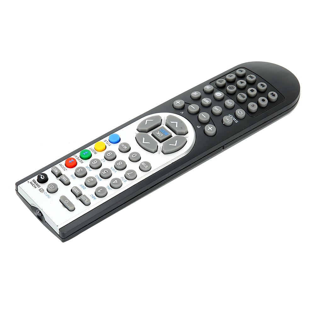 RC1900 Remote Control for Oki Hitachi Alba Celcus Luxor Grundig Sharp Jmb Telefunken Bush Techwood Akai Nevir Sanyo TV- Black