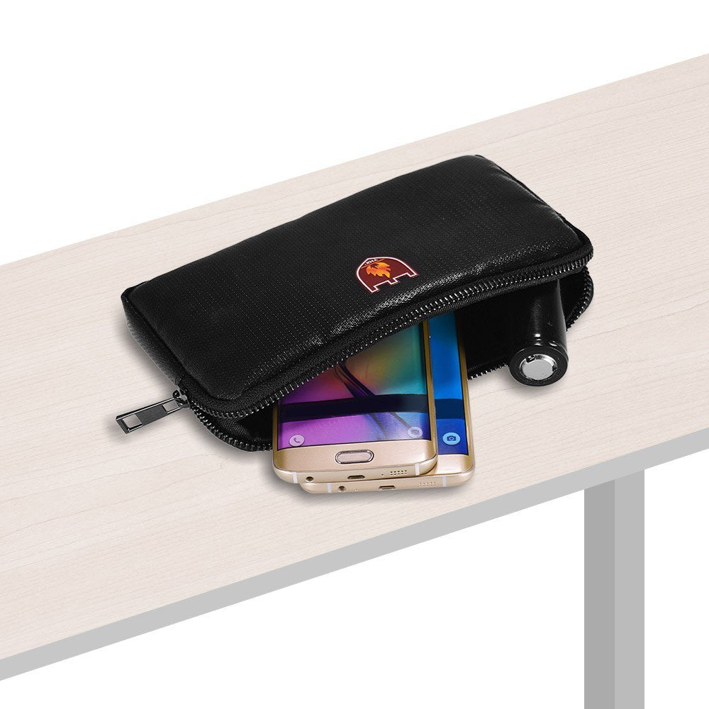 Portable Safe Organizer Fireproof Bag Water Resistant Carrying Box for Phones Power Bank