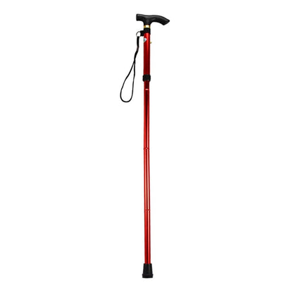 Portable Hand Walking Stick Aluminium Alloy Folding Cane Trekking Hiking Sticks Non-slip 4 Section Adjustable Canes