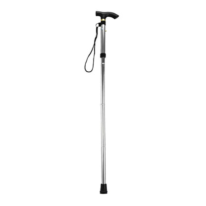 Portable Hand Walking Stick Aluminium Alloy Folding Cane Trekking Hiking Sticks Non-slip 4 Section Adjustable Canes
