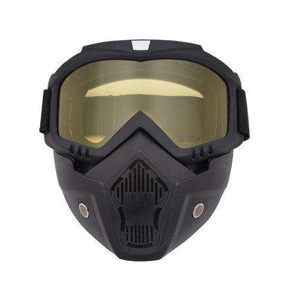 Motorcycle Goggles Mask Detachable Road Riding Windproof Helmet Glasses for Outdoor Activities