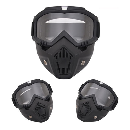 Motorcycle Goggles Mask Detachable Road Riding Windproof Helmet Glasses for Outdoor Activities