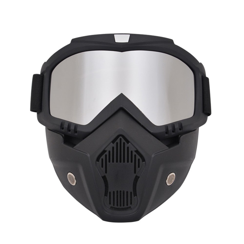Motorcycle Goggles Mask Detachable Road Riding Windproof Helmet Glasses for Outdoor Activities