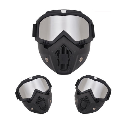 Motorcycle Goggles Mask Detachable Road Riding Windproof Helmet Glasses for Outdoor Activities