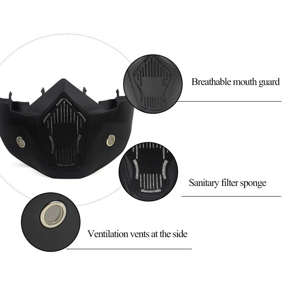 Motorcycle Goggles Mask Detachable Road Riding Windproof Helmet Glasses for Outdoor Activities