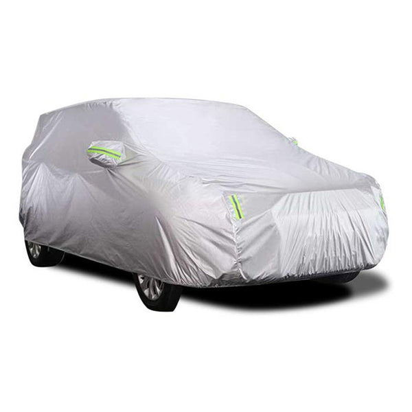 Car Cover Full Sedan Covers with Reflective Strip Sunscreen Protection Dustproof