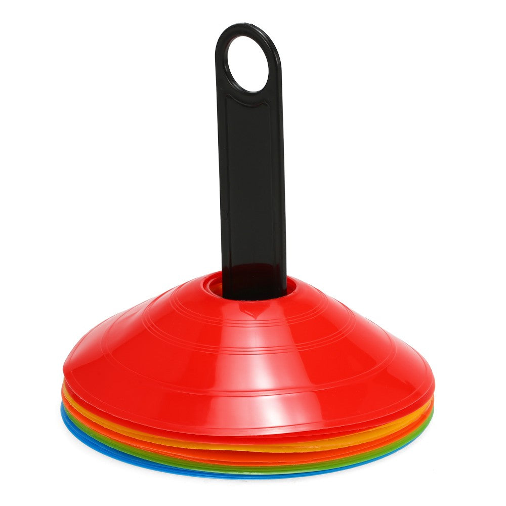 15PCS/Pack Agility Disc Cone Set Multi Sport Training Space Cones with Plastic Stand Holder for Soccer Football Ball Game Disc Mini Training Cones Field Markers