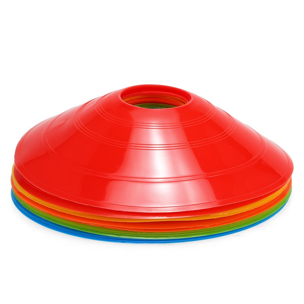 15PCS/Pack Agility Disc Cone Set Multi Sport Training Space Cones with Plastic Stand Holder for Soccer Football Ball Game Disc Mini Training Cones Field Markers