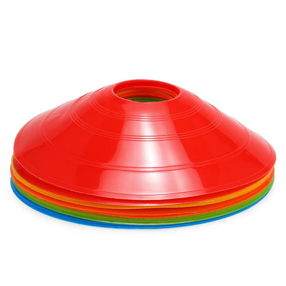 15PCS/Pack Agility Disc Cone Set Multi Sport Training Space Cones with Plastic Stand Holder for Soccer Football Ball Game Disc Mini Training Cones Field Markers