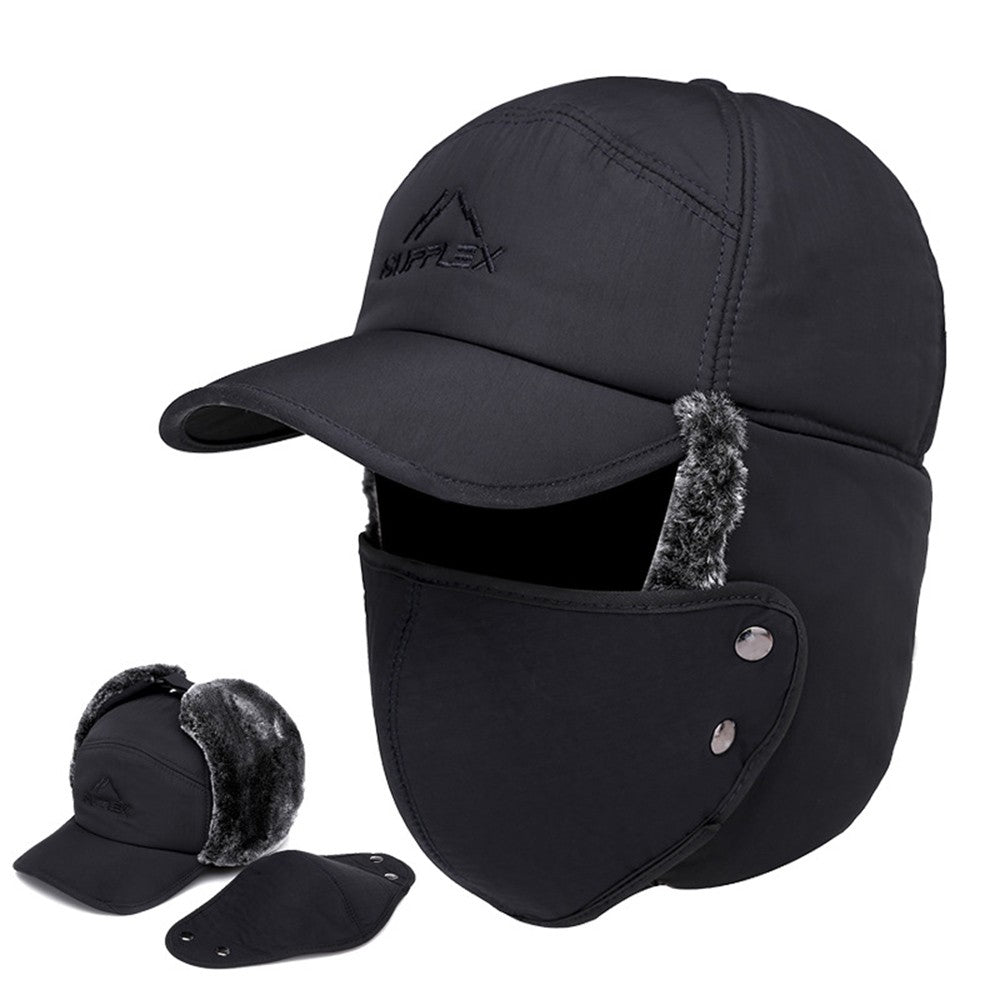 SUPPLEX Winter Warm Hat with Detachable Mask Full Face Outdoor Windproof Hat Baseball Cap