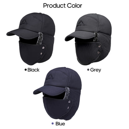 SUPPLEX Winter Warm Hat with Detachable Mask Full Face Outdoor Windproof Hat Baseball Cap