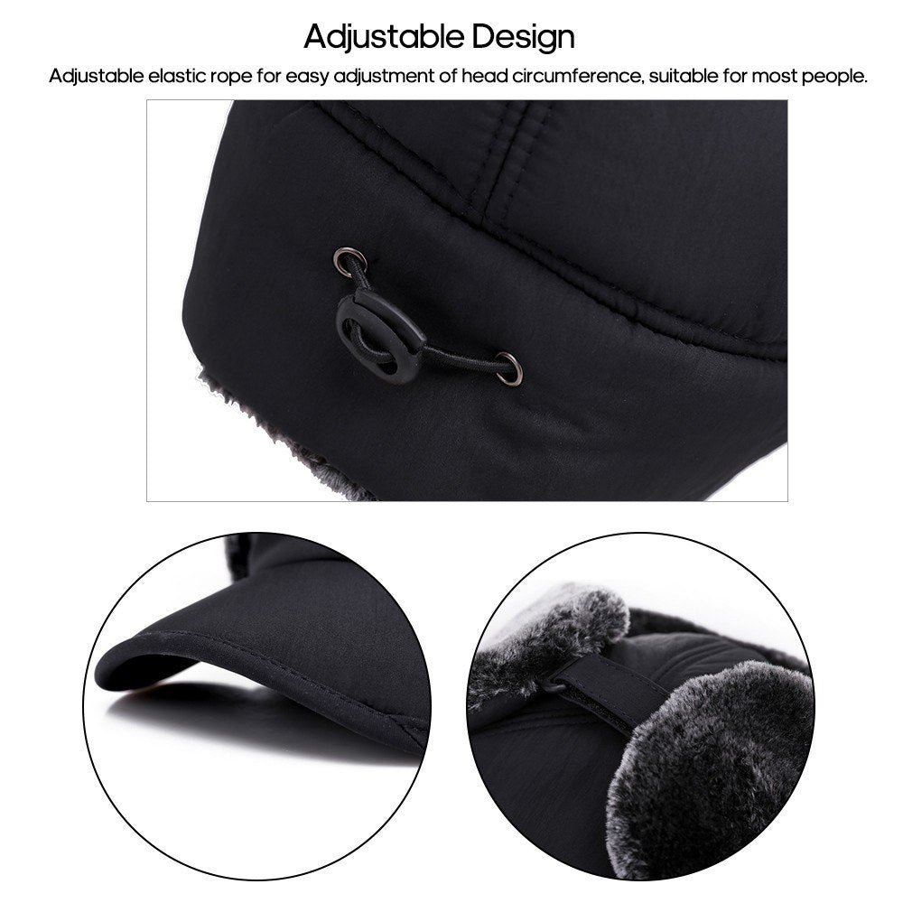 SUPPLEX Winter Warm Hat with Detachable Mask Full Face Outdoor Windproof Hat Baseball Cap