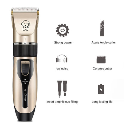 Pet Grooming Hair Clipper USB Rechargeable Shavers Hair Cutter Dog Cat Rabbit Hair Trimmer Cutter Baby Hair Clipper