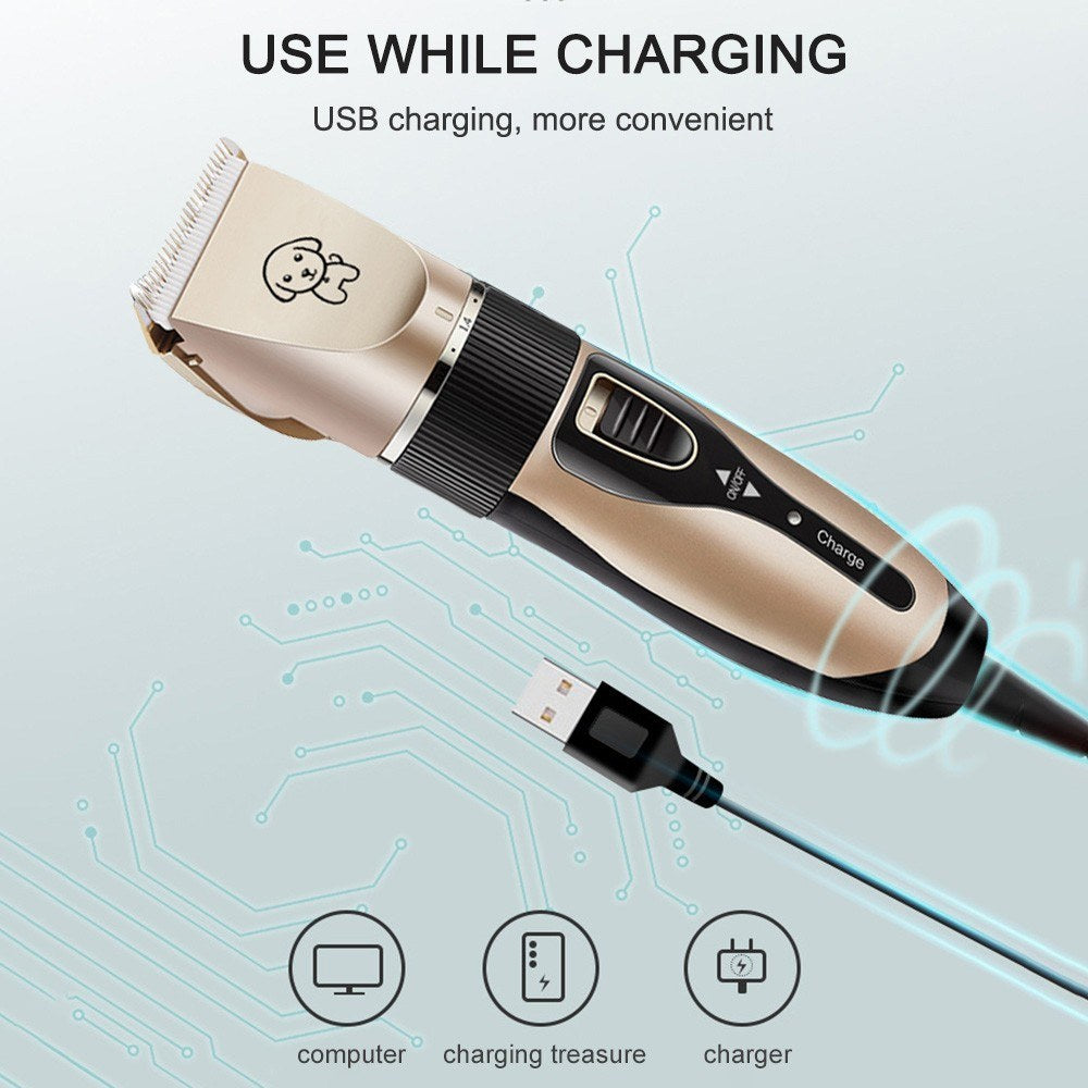 Pet Grooming Hair Clipper USB Rechargeable Shavers Hair Cutter Dog Cat Rabbit Hair Trimmer Cutter Baby Hair Clipper