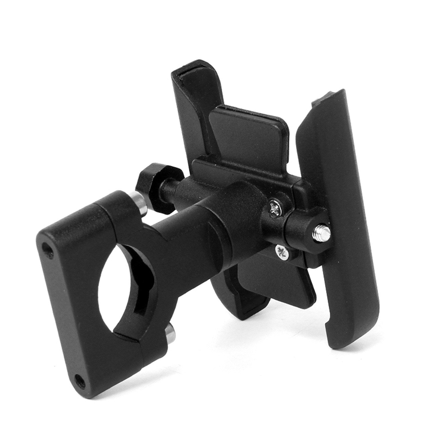 Anti-slip Motorcycle Bicycle Adjustable Mount Aluminum Bike Handlebar Mobile Phone Holder Handlebar Clip Stand for Mobile Phone 4-6.5inch