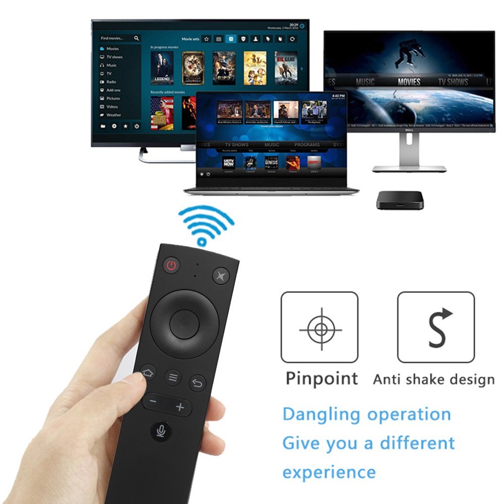 TZ02 2.4GHz Wireless Remote Control with USB Receiver Voice Input for Android TV Box