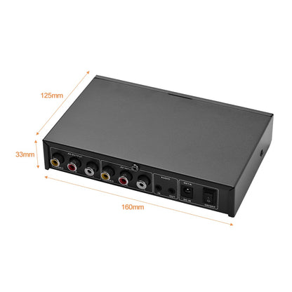 Microphone Audio Mixer for KTV/Meeting/Party/Outdoor Activities Compatible with Computer/Home Audio System/Speaker/Mobile Phone