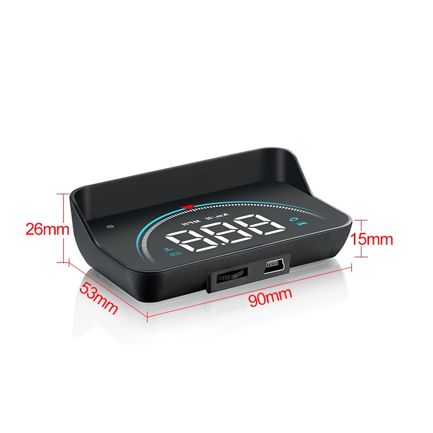Intelligent Heads Up Display High Definition Refitted Speedometer [CE/RoSH Certified] for Automobile Vehicle Heads Up Display Car Digital Speedometer