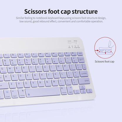 10-inch Wireless BT Keyboard Three-system Universal Colorful Rechargeable BT Keyboard