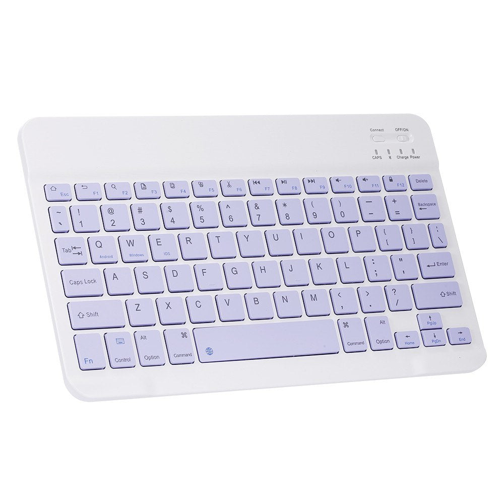 10-inch Wireless BT Keyboard Three-system Universal Colorful Rechargeable BT Keyboard