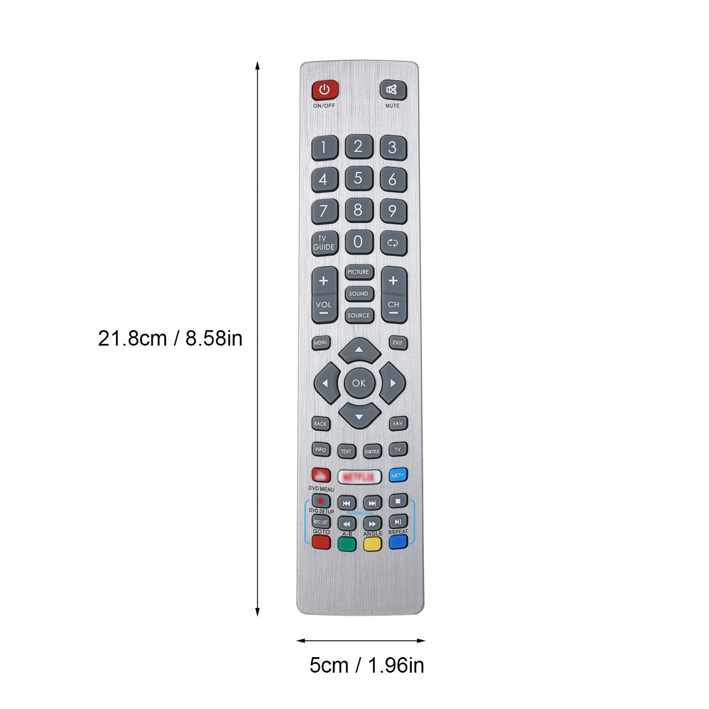 TV Remote Control Replacement for Sharp Aquos Remote Controller Smart Replacement Portable Size Easy to Grab with 3D Button Fernbedienung