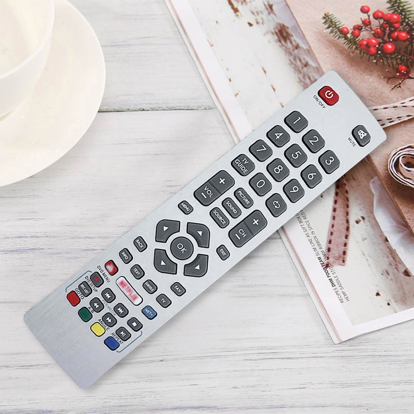 TV Remote Control Replacement for Sharp Aquos Remote Controller Smart Replacement Portable Size Easy to Grab with 3D Button Fernbedienung