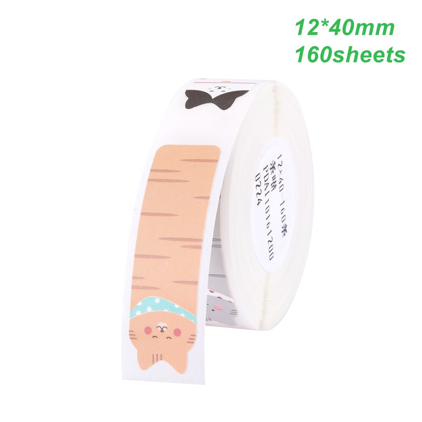 160Pcs/Roll For Home Organizer Supermarket Study Waterproof Thermal Printing Blank Labels