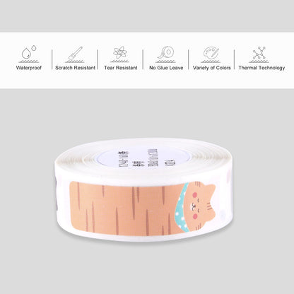 160Pcs/Roll For Home Organizer Supermarket Study Waterproof Thermal Printing Blank Labels