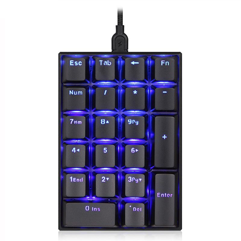 MOTOSPEED K23 Motospeed Back Light Wired USB Mechanical Keyboard with 21 Keys