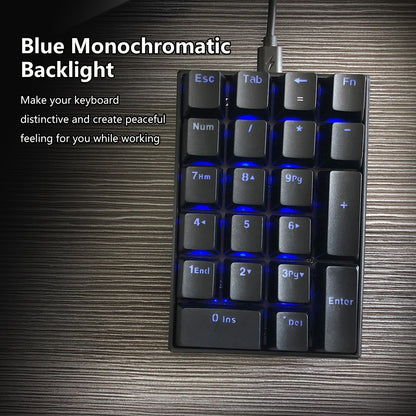 MOTOSPEED K23 Motospeed Back Light Wired USB Mechanical Keyboard with 21 Keys