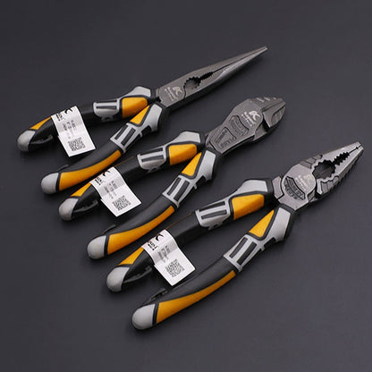 8" Long-nose Wire Cutter Plier Professional Electrician Plier Wire Stripper Chrome Vanadium Steel Handheld Wire Cutting Crimping Tool