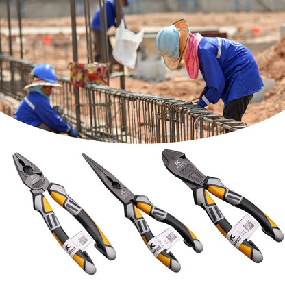 8" Long-nose Wire Cutter Plier Professional Electrician Plier Wire Stripper Chrome Vanadium Steel Handheld Wire Cutting Crimping Tool