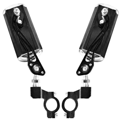 2Pcs Bike Rear View Mirror Rotatable Wide Angle Rear View Aluminum Alloy Safety Rearview Mirror