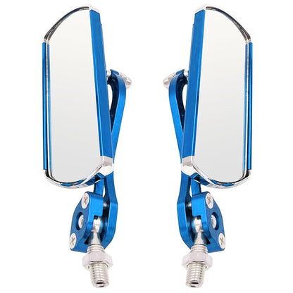 2Pcs Bike Rear View Mirror Rotatable Wide Angle Rear View Aluminum Alloy Safety Rearview Mirror
