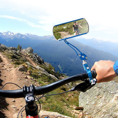 2Pcs Bike Rear View Mirror Rotatable Wide Angle Rear View Aluminum Alloy Safety Rearview Mirror